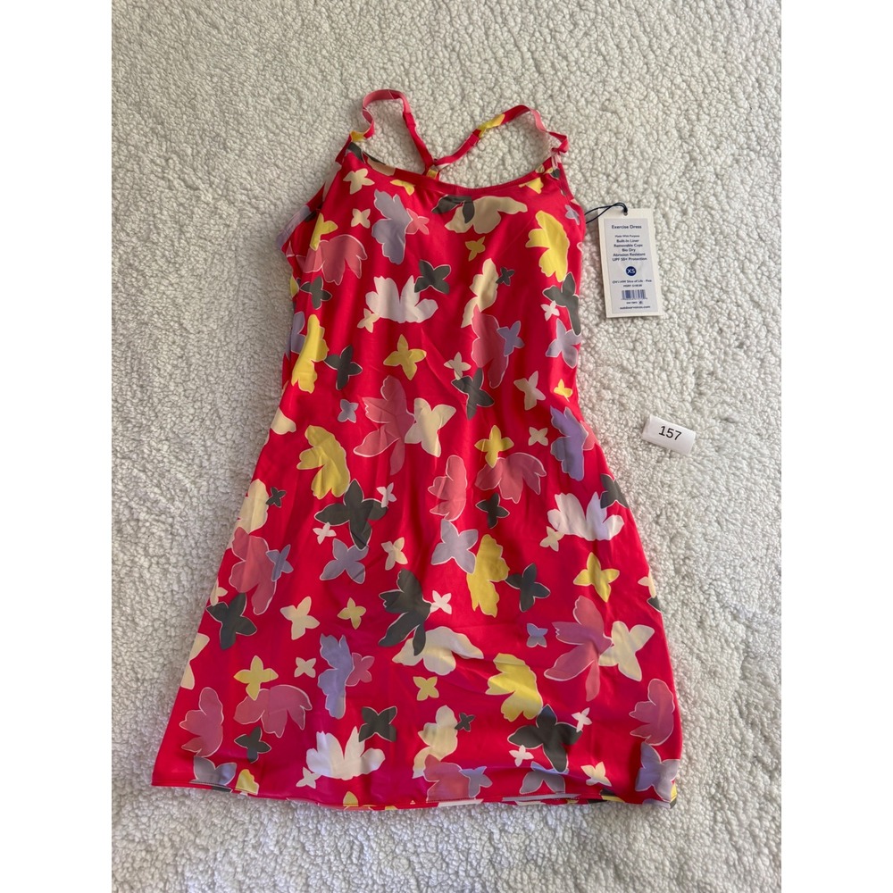 Outdoor Voices Exercise Dress Women XS Pink Slice of Life Floral Print NEW 157